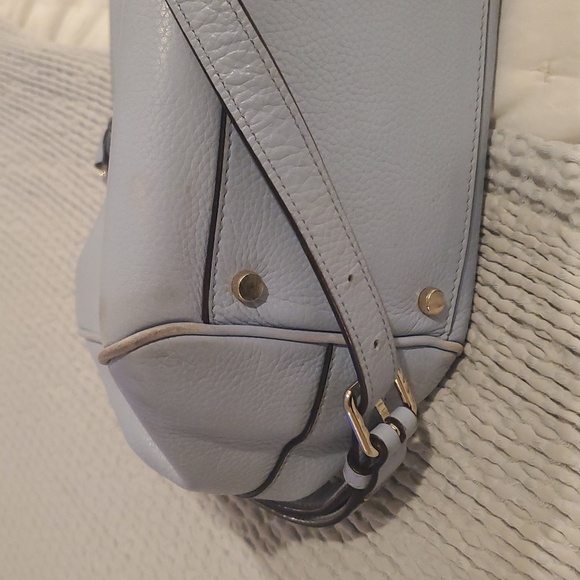 Kate Spade Mulberry Street Leighann Light Blue Leather Tote    14”x10” - Picture 15 of 17